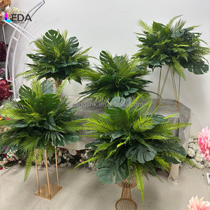 LEDA Artículos para Bodas, Centro de Mesa con Bola de Flores Verdes Grandes, Ramo de Flores Artificiales de Seda para Decoración de Bodas - Product Image 1