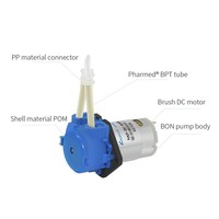 Pompe doseuse Kamoer NKP bon marché, qualité alimentaire, 12V DC, mini pompes péristaltiques pour la mesure chimique, équipement de nettoyage