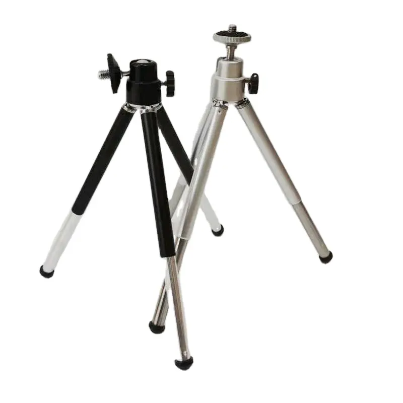 Dudukan tripod kecil fleksibel lampu aluminium Mini basis dukungan aksesori kamera