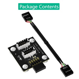 Dual USB 3.1 ด้านหน้าแผงซ็อกเก็ตKey-A Type-EถึงUSB 2.0 9Pinเมนบอร์ดหัวข้อชายสายขยายอะแดปเตอร์แม่เหล็กPad - Product Image 6