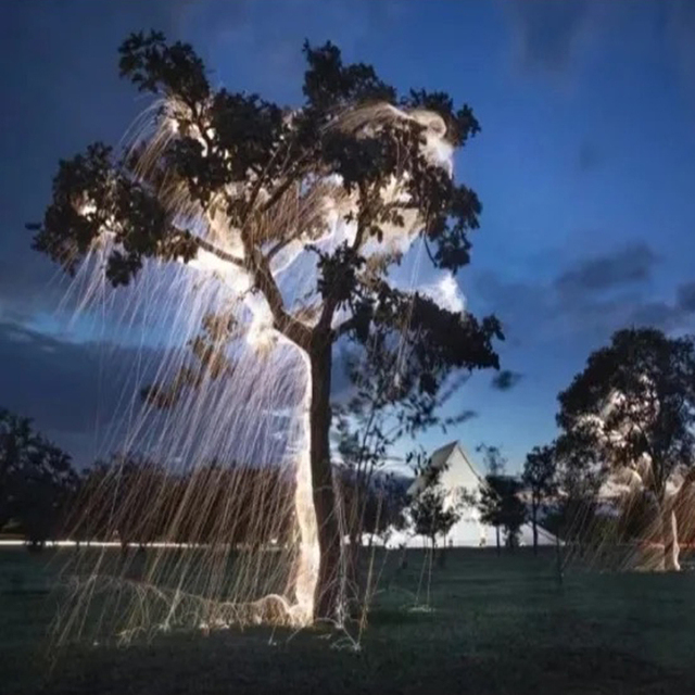 RGB Plastic IP65 Outdoor Rainproof Tree Light LED Decorative Lighting with Wireless Control and AC 85-265V Compatibility
