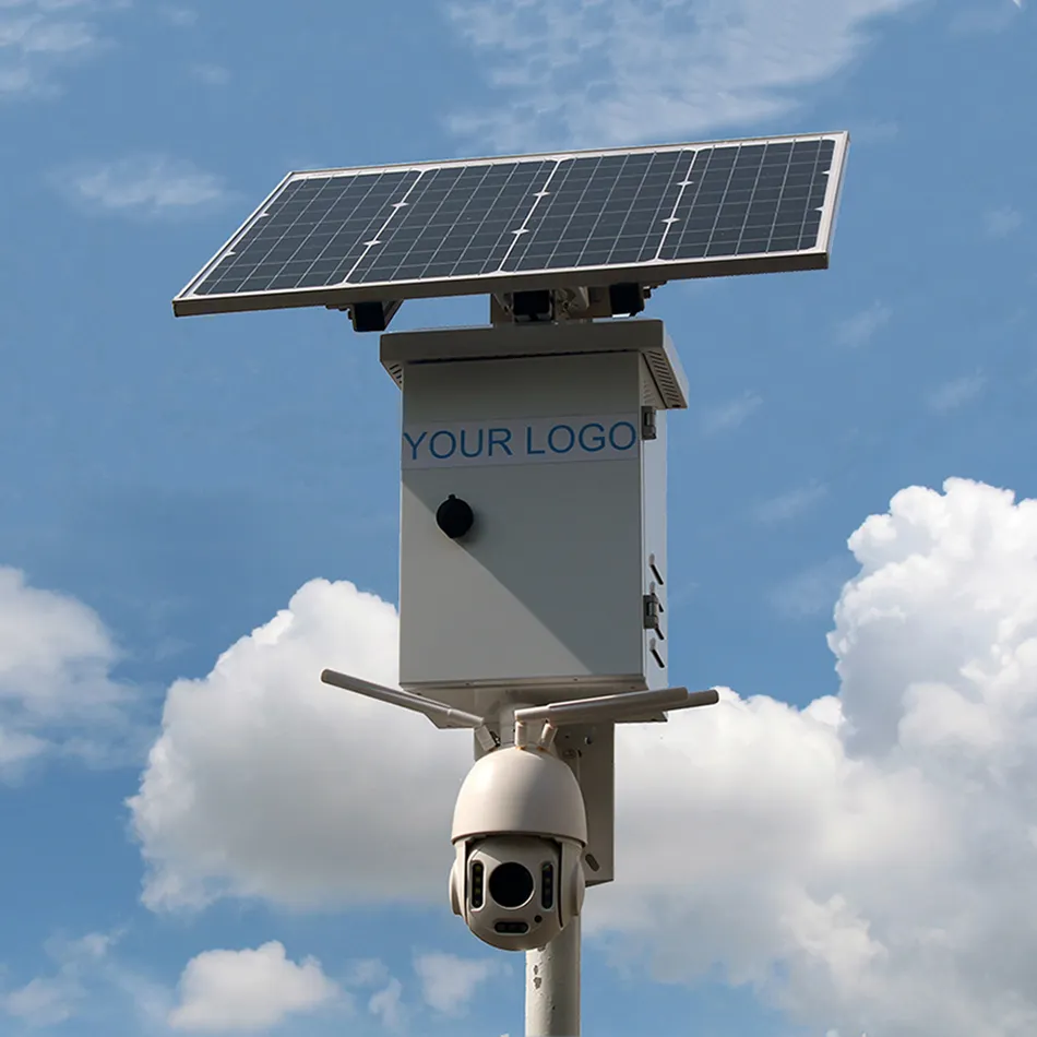 كاميرا مراقبة خارجية تعمل بالطاقة الشمسية 4g 5mp Ptz, لوحة بطارية تستخدم للمراقبة الخارجية Ip Cctv اللاسلكية واي فاي 4g 5mp Ptz الطاقة الشمسية كاميرا الأمن مع بطاقة Sim