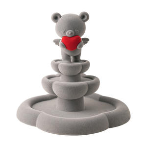Plateau à bijoux Tonfo Wishing Bear, boîte à bijoux portable moderne à trois étages, boîte cadeau pour mariages, pendaison <span class=keywords><strong>de</strong></span> crémaillère, salon, cadeaux - Product Image 5