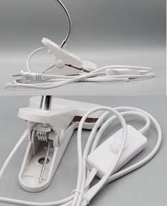 Shenniu — support de lampe de bureau Flexible, 360 degrés, Base de lampe E27, prise avec col cygne à <span class=keywords><strong>clipser</strong></span>, avec prise On/Off, pour <span class=keywords><strong>ampoule</strong></span> veilleuse - Product Image 3
