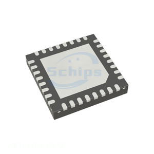 ชิ้นส่วนอิเล็กทรอนิกส์จากผู้ผลิต ATTINY88-15MZ 32 VFQFN แบบมีแผ่นรองรับภายนอก สำหรับฝังใน - Product Image 1