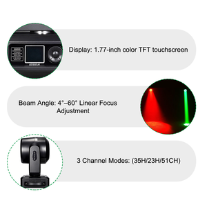 Igracelite 7x60W RGBW LED Bee Eye Zoom Moving Head Light con Control de Píxeles Individual DMX512 Beam Wash para Iluminación de Escenarios <span class=keywords><strong>DJ</strong></span> y Discotecas - Product Image 4