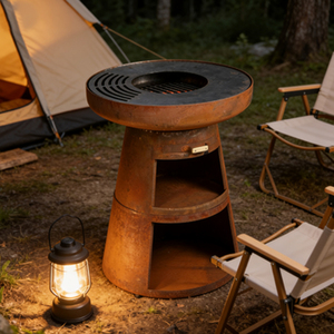 <span class=keywords><strong>Barbacoa</strong></span> de Jardín Fácil de Montar, <span class=keywords><strong>para</strong></span> Camping, con Leña de Pellets de Madera, Bajo Humo, <span class=keywords><strong>Chimenea</strong></span> de Acero al Carbono - Product Image 2