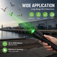 Répulsif à laser vert portatif, économique et écologique, en plastique à semi-conducteurs pour le contrôle des oiseaux