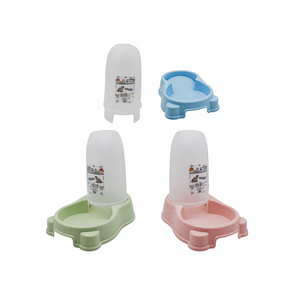 เครื่องให้น้ำและอาหารสัตว์เลี้ยงอัตโนมัติ ชามสแตนเลส พร้อมที่ชาร์จ สำหรับแมว รุ่น 950001 ปักกิ่ง - Product Image 1