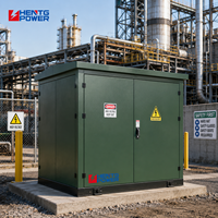Transformateur triphasé à alimentation en boucle de 225 kVA, 12470 V-600 V, sans entretien, monté sur socle, pour la distribution d'énergie industrielle lourde