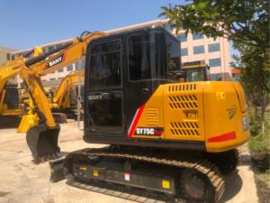 รถขุด SANY SY75C มือสอง ขนาด 7.5 ตัน แรงบุ้งกี๋ 56 กิโลนิวตัน เครื่องยนต์อีซูซุ เหมาะสำหรับงานจัดสวนเทศบาล งานเกษตรกรรม พร้อมมอเตอร์ PLC - Product Image 2