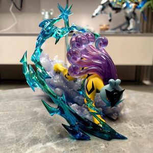 Statuetta Anime Pokemoned Raikou GK con Base Effetto Fulmine, Modellino in PVC da Collezione, Decorazione da Scrivania, Regalo per Fan - Product Image 4