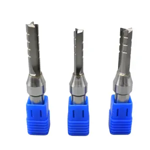 FST karbida TCT 2 seruling 3 lurus Router bit 1/2 Shank TCT penggilingan pemotong untuk pertukangan kayu