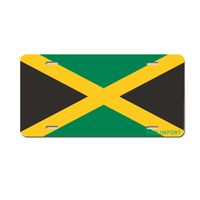 Plaques d'immatriculation personnalisées avec drapeau de Montserrat, plaque d'immatriculation nationale personnalisée, souvenir de pays, cadeau, plaque décorative