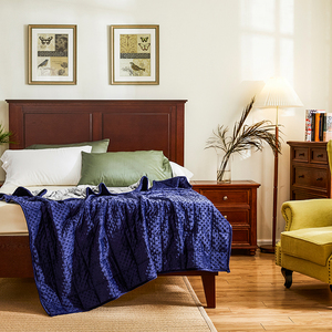 Nuevo diseño de algodón Ultra suave decoración del hogar de punto Minky Manta - Product Image 3