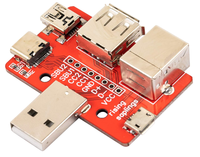 YCL YCL-0257 Lámparas de prueba de ensamblaje de placas PCB tres en uno, probador de cables Type-C/Micro-USB/Mini-USB preciso con material FR4