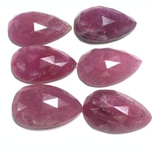 Rubis en verre, rubis facetté, pierre précieuse en vrac, taille calibrée, prix d'usine en gros, rubis en verre, pierre précieuse naturelle - Product Image 3