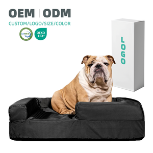 Luxus beruhigender ortho pä discher Gedächtnis schaum Große Hunde betten Benutzer definiertes Haustier Hund Katzen bett Wasserdicht abnehmbare Abdeckung Anti-Rutsch-Boden OEM/ODM - Product Image 1
