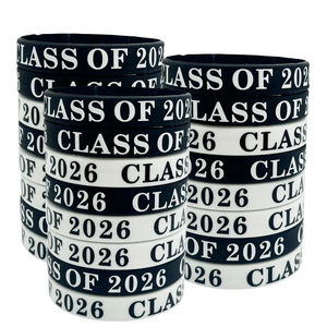Pulsera de Silicona Ecológica Personalizada con Impresión Serigráfica para Celebración Maestro-Alumno, Graduación, Promoción, Tamaño Personalizado 2026 - Product Image 3