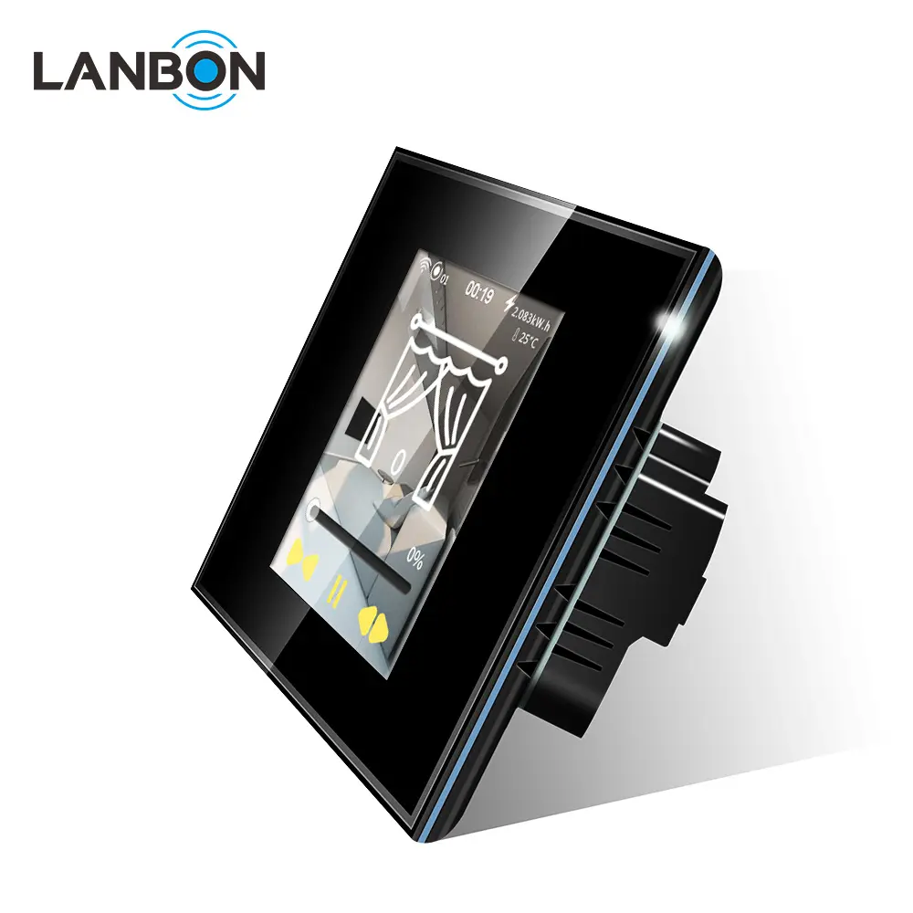 World First Lanbon L8 LCD Color Smart Switch with 6 model in one wifi smart switch