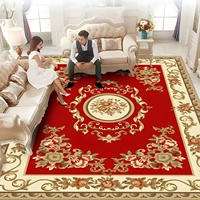 Tapis de salon en polyester terylène de style européen pour plantes et fleurs, tapis de canapé, tapis de table basse, tapis de chevet de chambre, grande surface pour hôtel