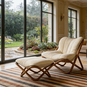 <span class=keywords><strong>Fauteuil</strong></span> lounge avec repose-pieds, <span class=keywords><strong>fauteuil</strong></span> moderne, canapé papillon vintage français, meubles de salon - Product Image 2