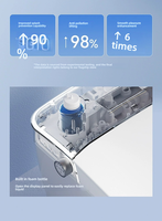 WC intelligent multifonctionnel entièrement automatique à commande IA, avec fonction de nettoyage en S sans restriction de pression d'eau, et siège chauffant à distance