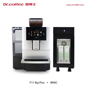 เครื่องชงกาแฟอัตโนมัติ Dr.Coffee F11 BIG Plus รุ่นเชิงพาณิชย์ พร้อมเครื่องทำฟองนม เครื่องชงเอสเพรสโซ สีเงิน 110V - Product Image 2