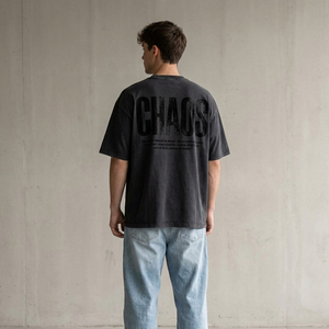 Factory Custom Vintage Wash T-shirt 300GSM Heavyweight Cotton Oversized Boxy Cropped Printed Graphic <b>Tee</b> Men T Shirt - Product Image 2