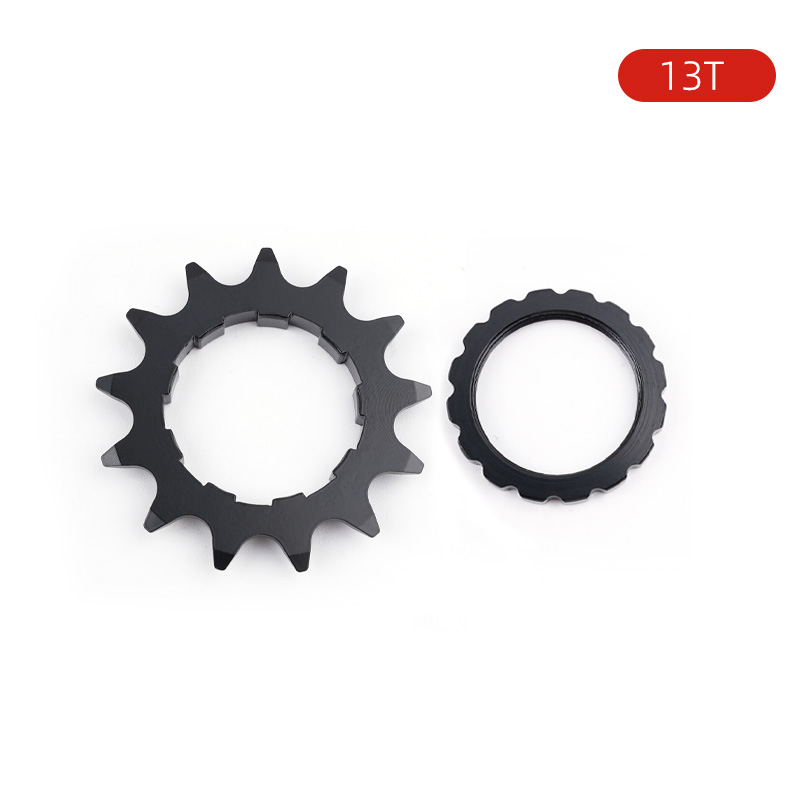 Black 13T cog + lockring