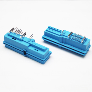 Muestras <span class=keywords><strong>gratis</strong></span> Conector de automóvil Posición de paso de 2,54mm 14 + 2 pines 90 grados con aguja plana de poste de ubicación para placa Pcb - Product Image 2
