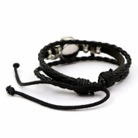 Bracelet en cuir tressé drapeau palestinien Bestone, vente en gros, bracelet Free Palestine