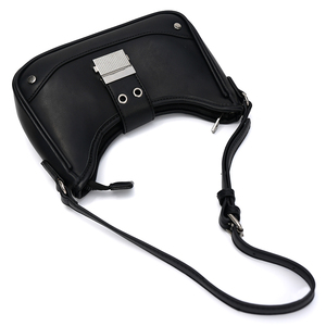 Bolso de Hombro Personalizado para Mujer, Impermeable, Estilo Inglés Vintage, con Solapa, Diseño de Letras con Logotipo Impreso, Bolsillo con Cremallera - Product Image 3