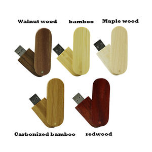 Clé USB en bois pivotante 8 Go OEM – Cadeau promotionnel en bois - Product Image 2