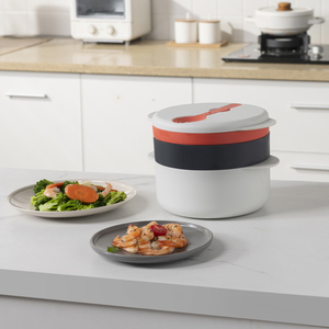 Vaporera de Microondas de Alta Calidad para Cocinar <span class=keywords><strong>Verduras</strong></span> Rápidamente, Recipiente para <span class=keywords><strong>Verduras</strong></span> <span class=keywords><strong>al</strong></span> <span class=keywords><strong>Vapor</strong></span> en Microondas - Product Image 2