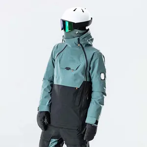 Chaqueta protectora de poliéster funcional gruesa cálida de calidad, chaqueta de nieve para escalada con calefacción, chaqueta de esquí para hombre