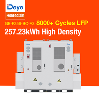 Armoire de stockage d'énergie Deye GE-F256 257,23 kWh homologuée, batterie LiFePO4, solution BESS 6D sécurisée à refroidissement par air, fournisseur Morego