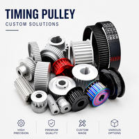 Pulley Timing HTD 8M 14M S8M S14M Tipe Dual Row dengan Rakitan Kopling, Pulley Penggerak Presisi untuk Sistem Transmisi Daya