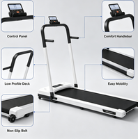 Tapis de marche pliable électrique OEM ODM 264LBS pour sous le bureau, vitesse 1-10KM/H, écran LED, pour la maison et le bureau, avec télécommande