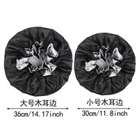 Nouveau modèle de bonnets et d'enveloppes en satin pour les cheveux douche personnalisée grand bonnet en satin double couche deux couleurs réversible imperméable à l'eau