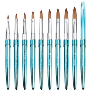 Hot Selling Custom logo Acrylic Nail <b>Brush</b> 100% Kolinsky Professional Nail Supplier - Product Image 2