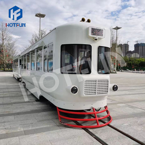 Vui Kiddie thép đào tạo sân chơi cưỡi công viên chủ đề trò chơi lớn theo dõi tàu điện CE chứng nhận màu sắc tùy chỉnh logo mua sắm - Product Image 1