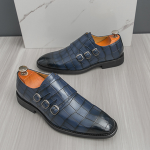 Nouveautés 2026 – Chaussures habillées en cuir pour hommes, noires <span class=keywords><strong>et</strong></span> blanches, style Oxford, à enfiler, pour le bureau <span class=keywords><strong>et</strong></span> les occasions formelles, mocassins - Product Image 2