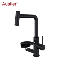 trou tasse rondelle mat noir en acier inoxydable retirer pulvérisateur évier robinet de cuisine avec verre rinceur