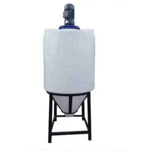 Supply 100L 200l 300 liters 500L 800Liter plastic chemical equipment mixing tank with agitator