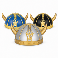Casque Spartan en Gros, Coiffe de Guerrier Romain Gladiateur avec Plumes, Accessoire de Fête pour Halloween et Événements Médiévaux Cosplay