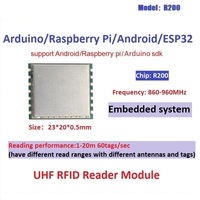 Módulo Lector RFID UHF R200 de 860-960MHz, Carcasa Metálica de Alto Rendimiento, Protocolo ISO 18000-6B, Compatible con Inventario Multitarjeta TTL Windows 10