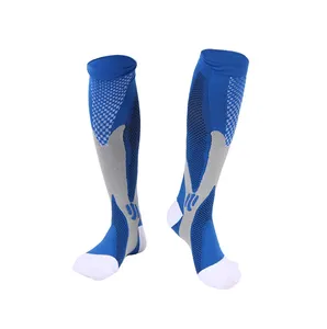 도매 15-30 mmhg 달리기 남자 여자 운동 패션 스타킹 높은 무릎 간호사 의료 스포츠 압축 양말