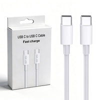 Cable de Carga Rápida PD de 60W 3A con Revestimiento de TPE, Tipo-C a Tipo-C, para iPhone 15/16/17, iPad y Cámara, Venta al Por Mayor Personalizada