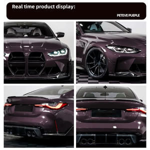 <span class=keywords><strong>Film</strong></span> vinyle auto-adhésif de haute qualité pour covering intégral de voiture, vente directe fabricant Guangdong Eve, PET à changement de couleur violet - Product Image 3
